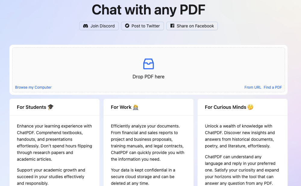 ChatPDF-轻松解析PDF文档的AI利器