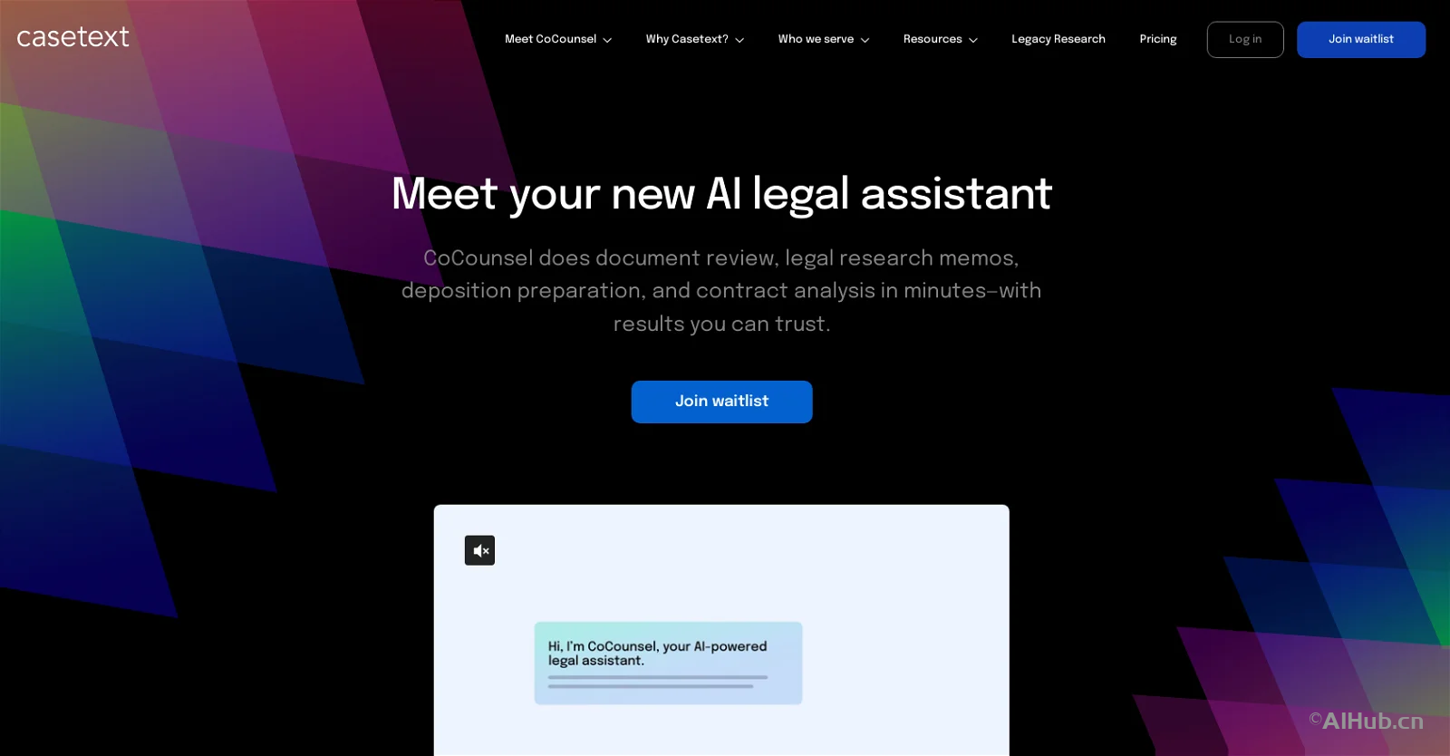 CoCounsel-你的在线法律AI助手