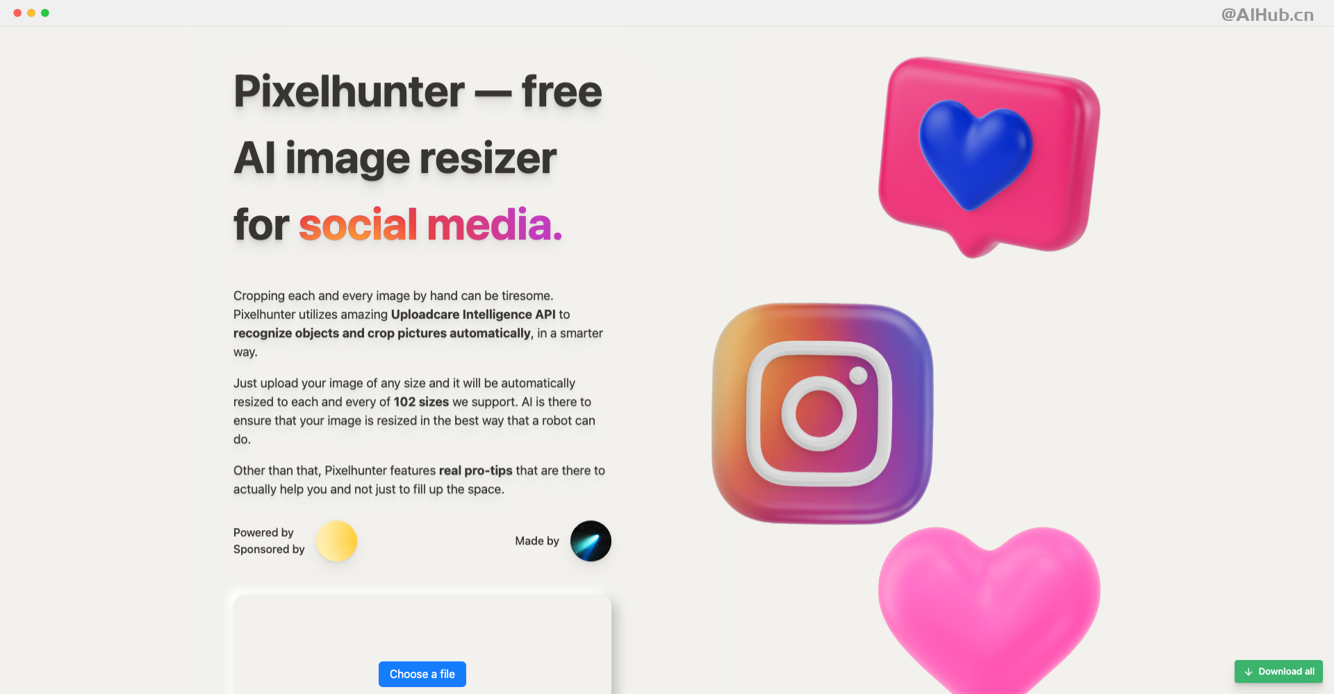 Pixelhunter：在线AI图像缩放器