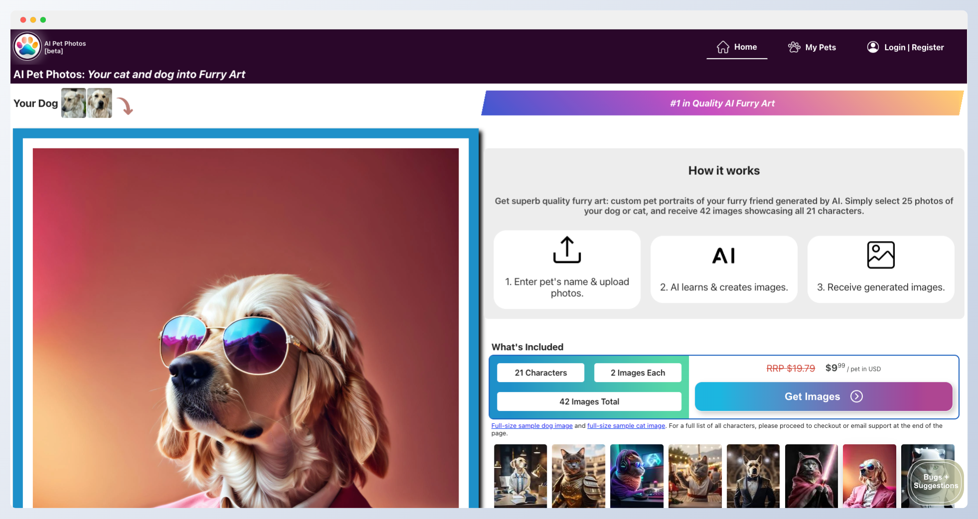 AI Pet Photos-宠物AI肖像生成