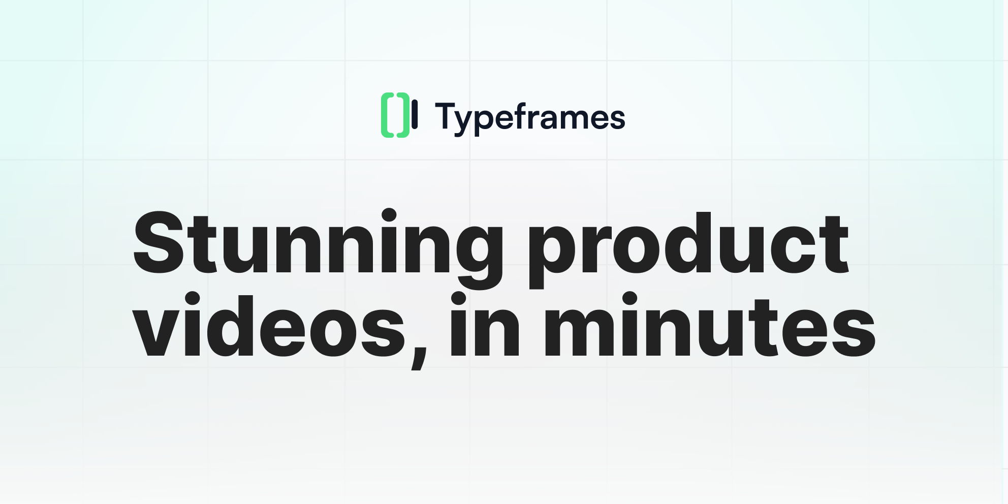Typeframes：快速创建令人印象深刻的产品视频
