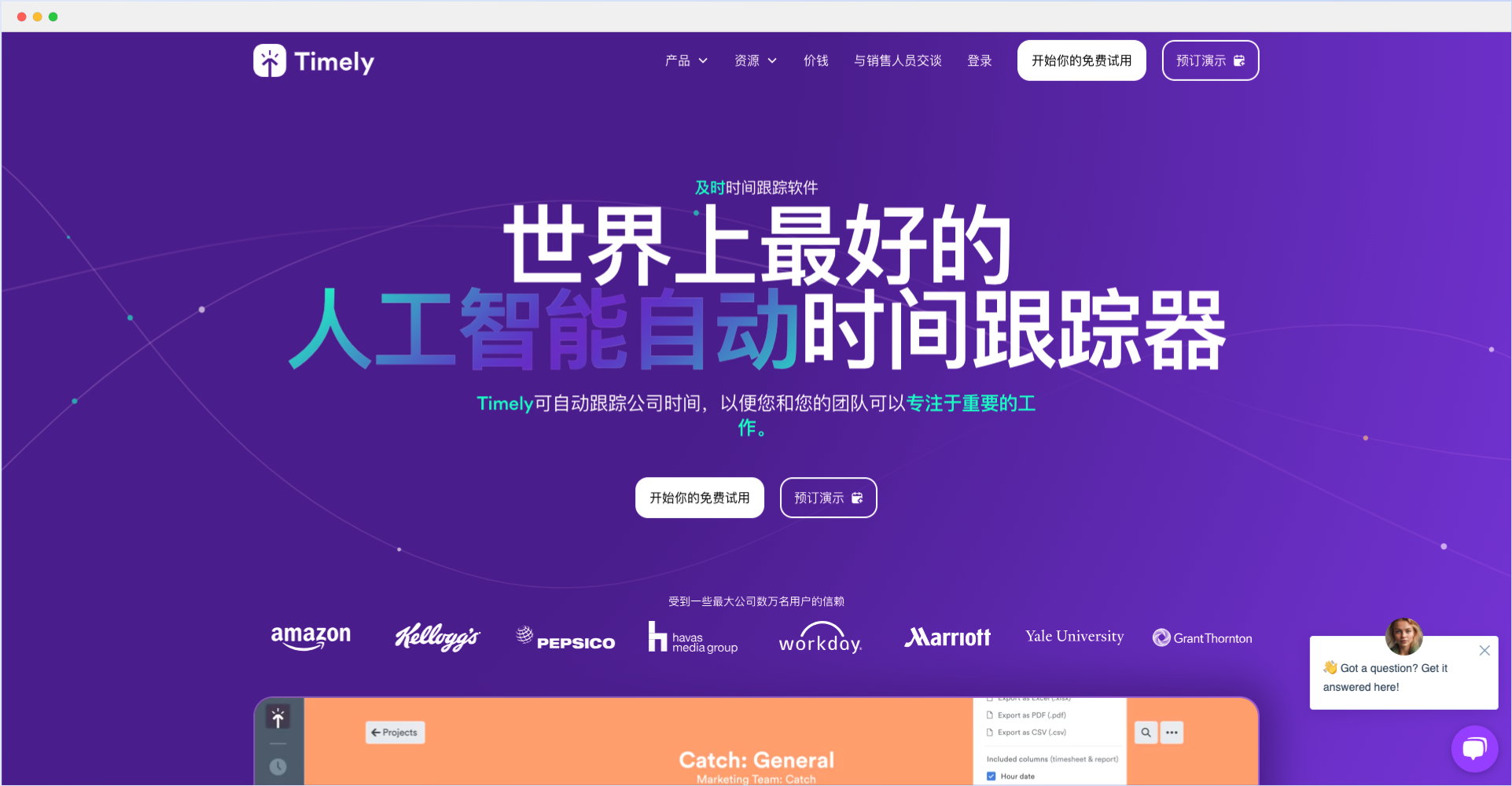 Timely-AI驱动的时间追踪管理软件