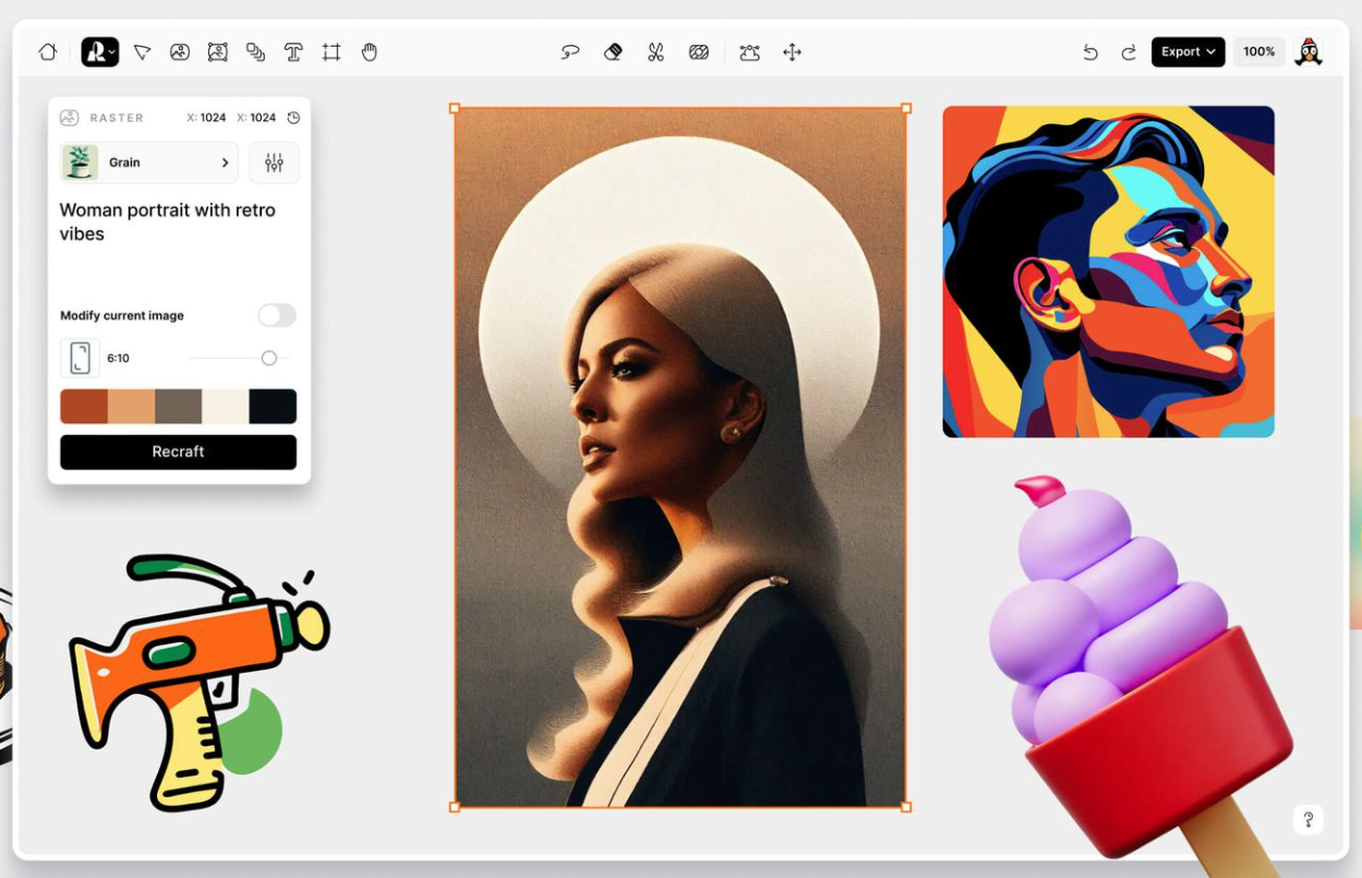 Recraft.AI-AI驱动的矢量图和插画生成器