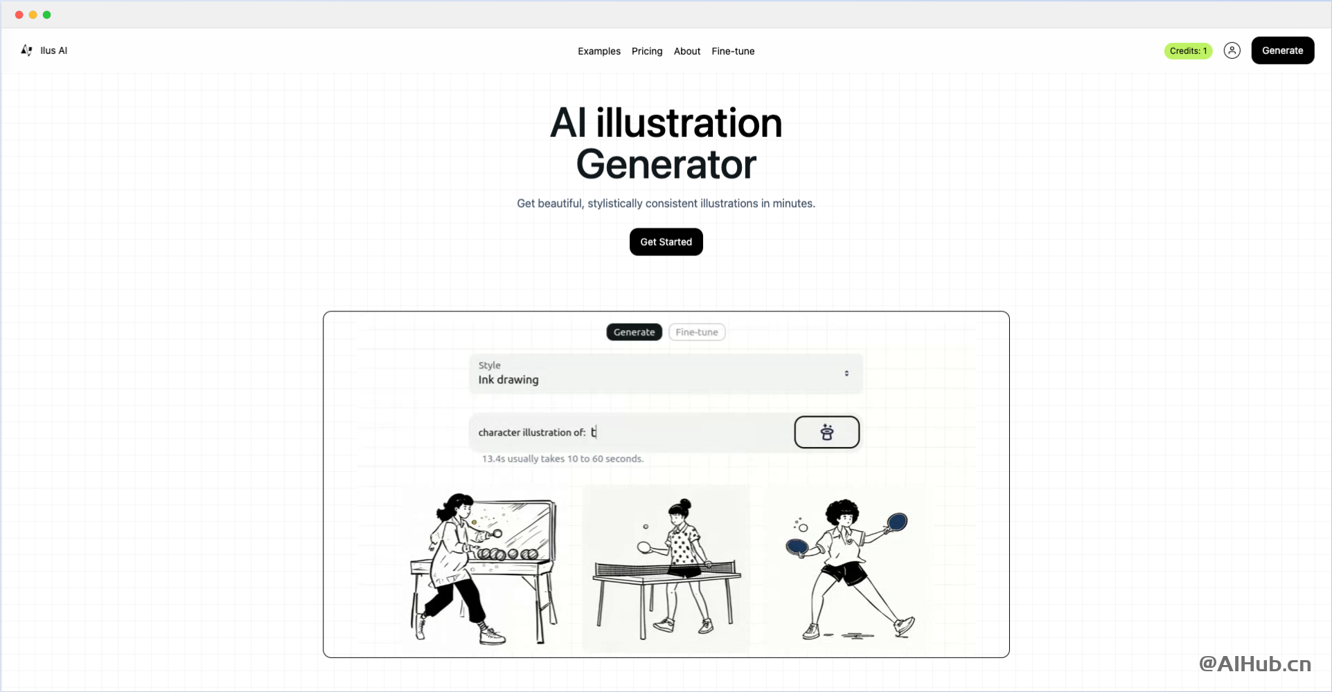 Ilus AI-AI插画插图生成工具，可生成涂鸦、扁平化插画